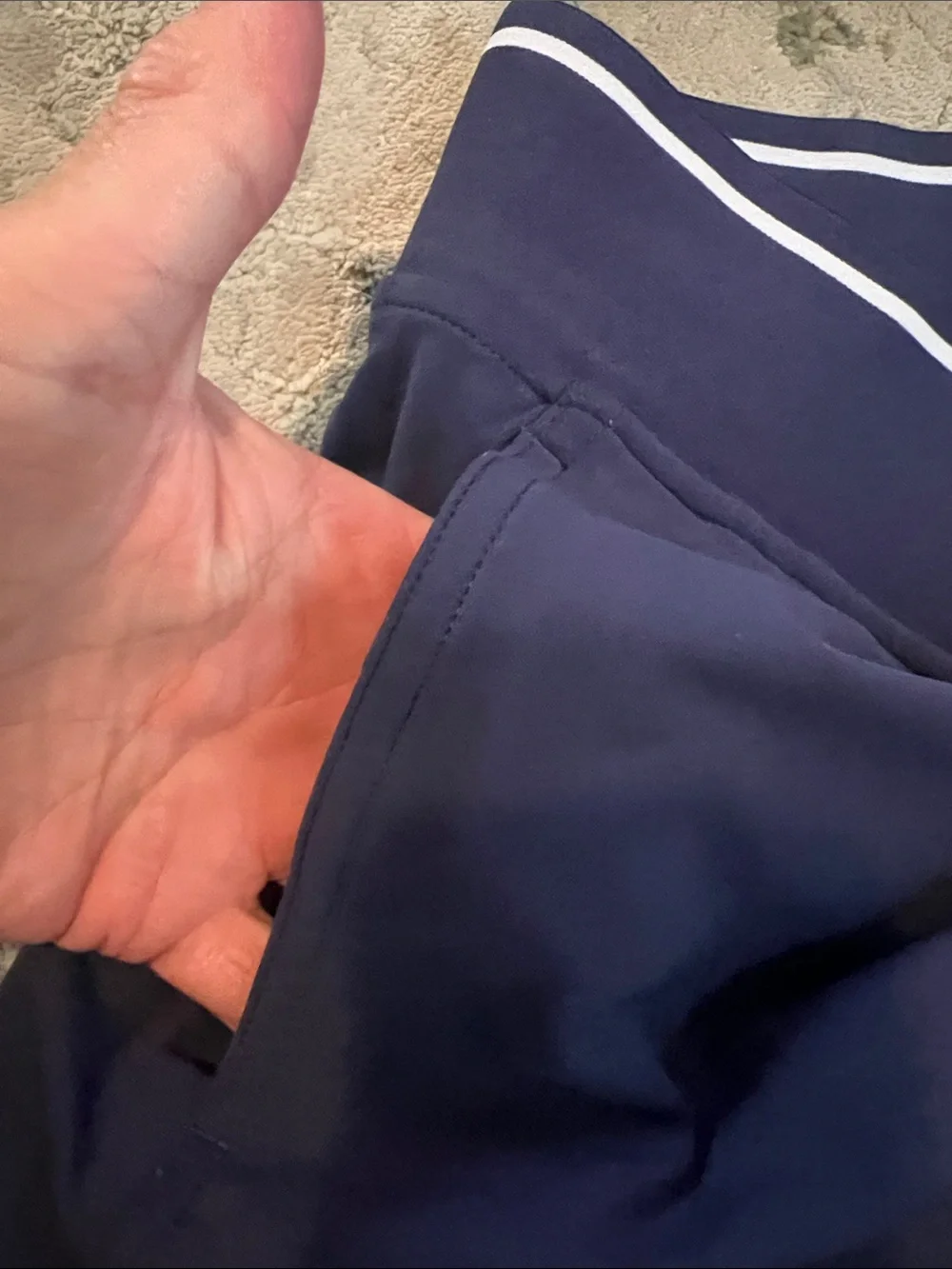 lululemon Navy Crop Top with Matching Tennis Skirt, Size 6
